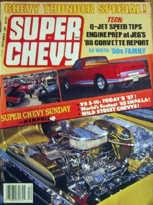 SUPER CHEVY 1987 DEC - DRAG CARS, 377ci S-10, VETTE
